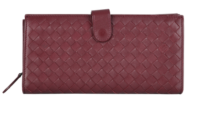 Bottega Veneta Intrecciato Long Wallet, front view
